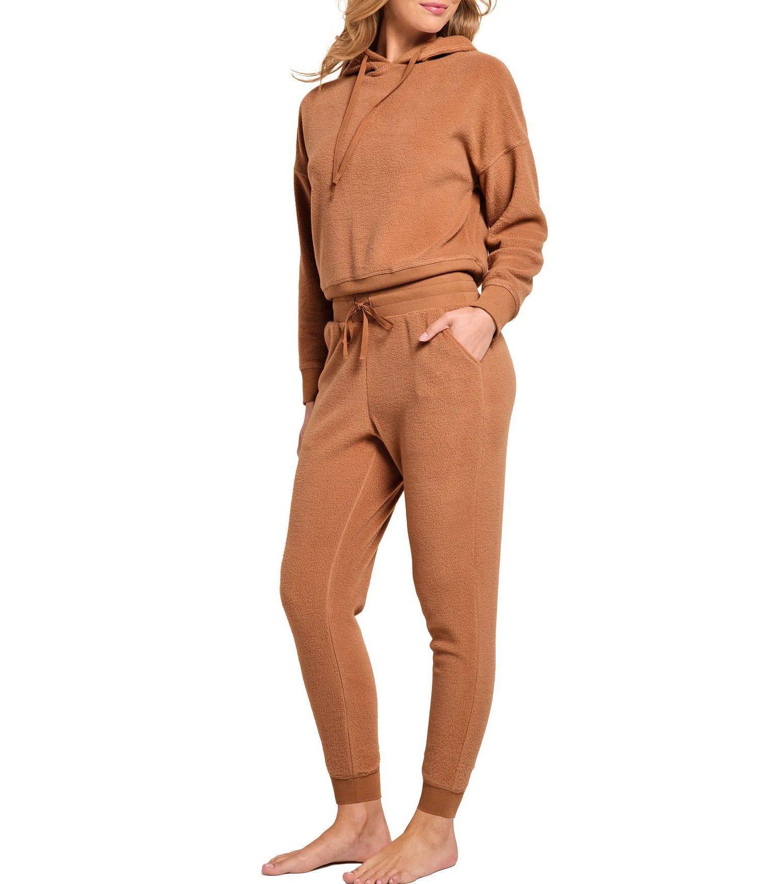 Women's Davinia Fleece Matching Hoodie and Jogger Set, 2-Piece Set