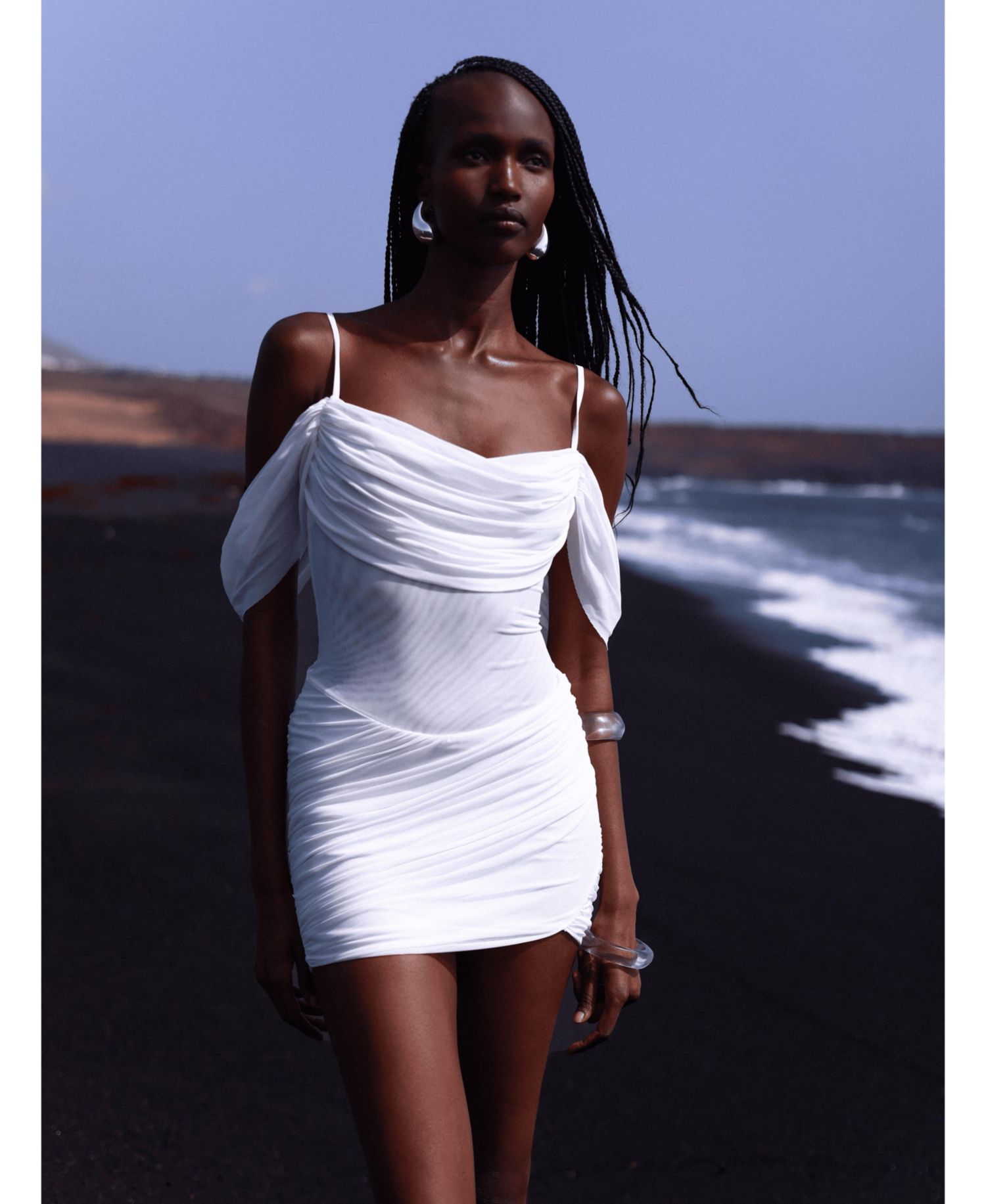 Women's Umnia Off-the-Shoulder Ruched Mini Dress