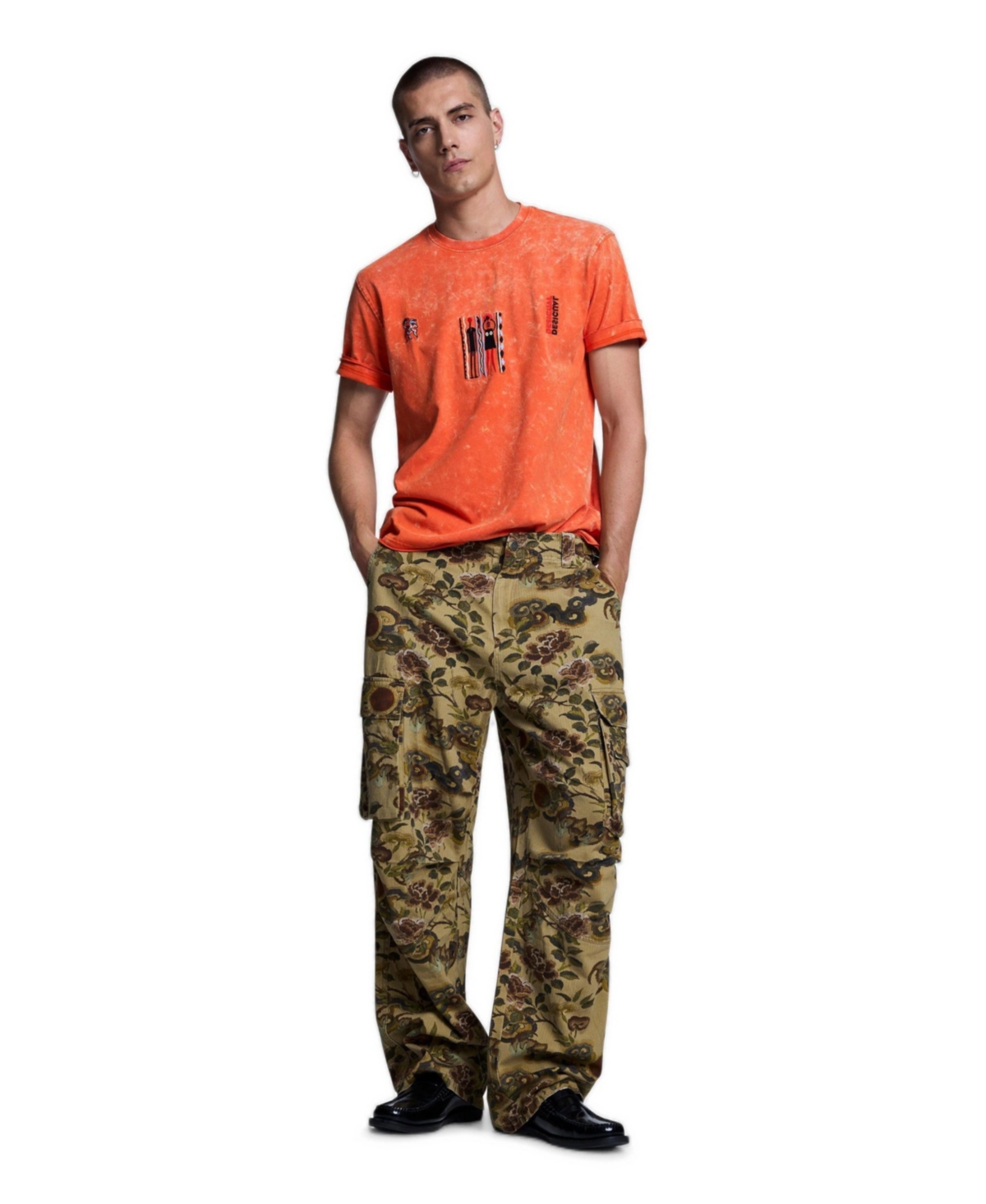 Desigual Men's Camouflage Cargo Pants