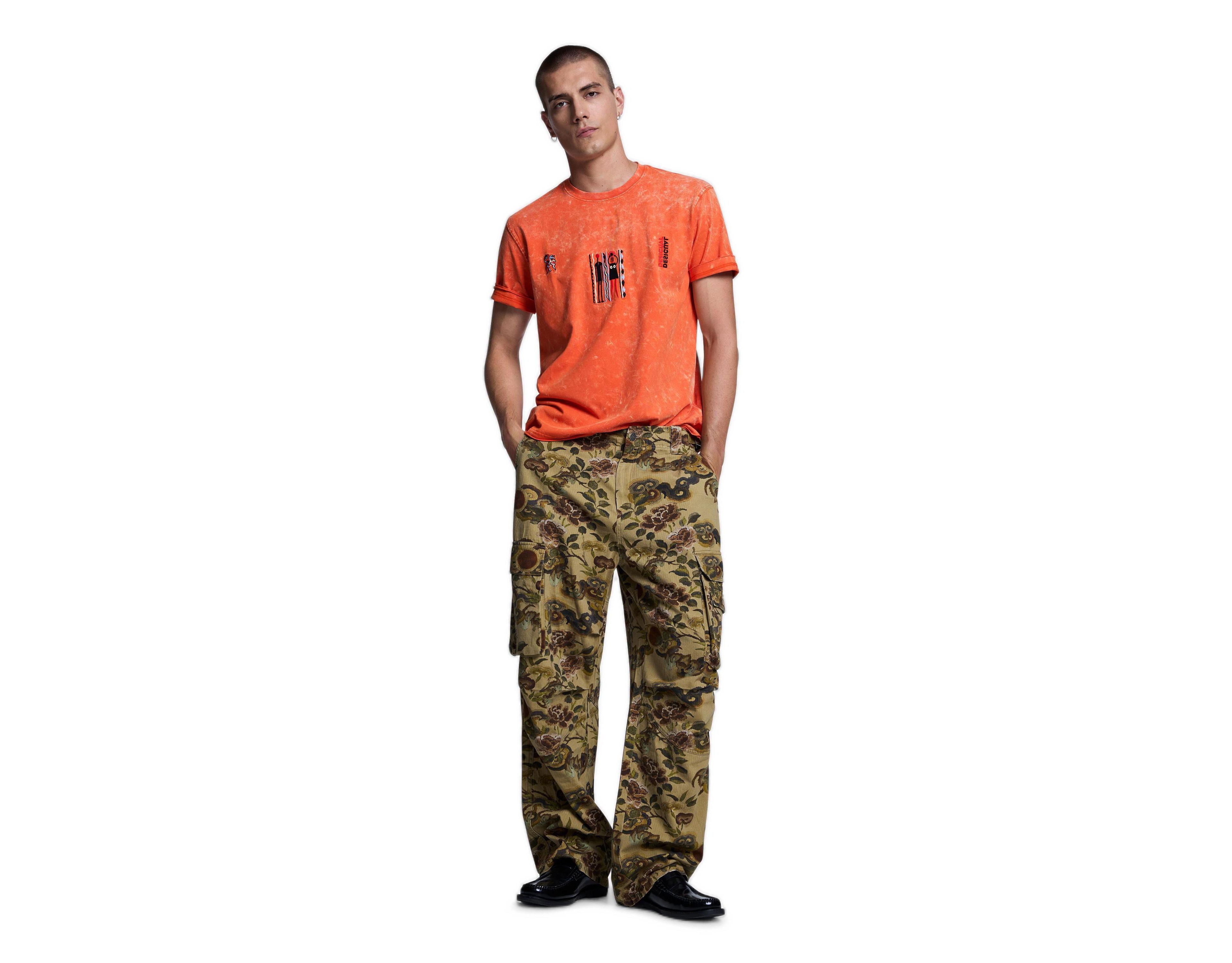 Desigual Men's Camouflage Cargo Pants