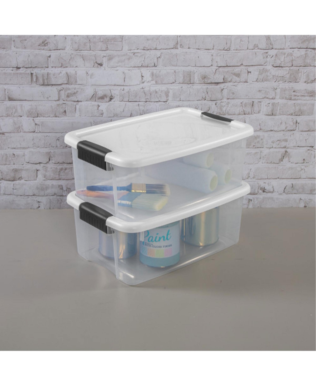 Sterilite 4 Sets of 70 Quart Latch Lid Tote and 6 Sets of 18 Quart Latch Lid Tote