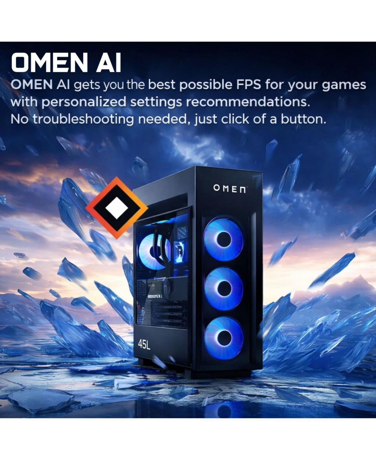 Hp Omen Max 45L Gaming Tower with Amd Ryzen 9 9900X3D and Rtx 5090