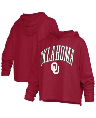 Women's Oklahoma Sooners Nelson Hooded Slub Long-Sleeve T-Shirt