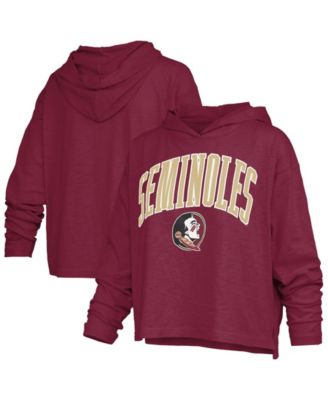Women's Florida State Seminoles Nelson Oversized Slub Hooded Long-Sleeve T-Shirt