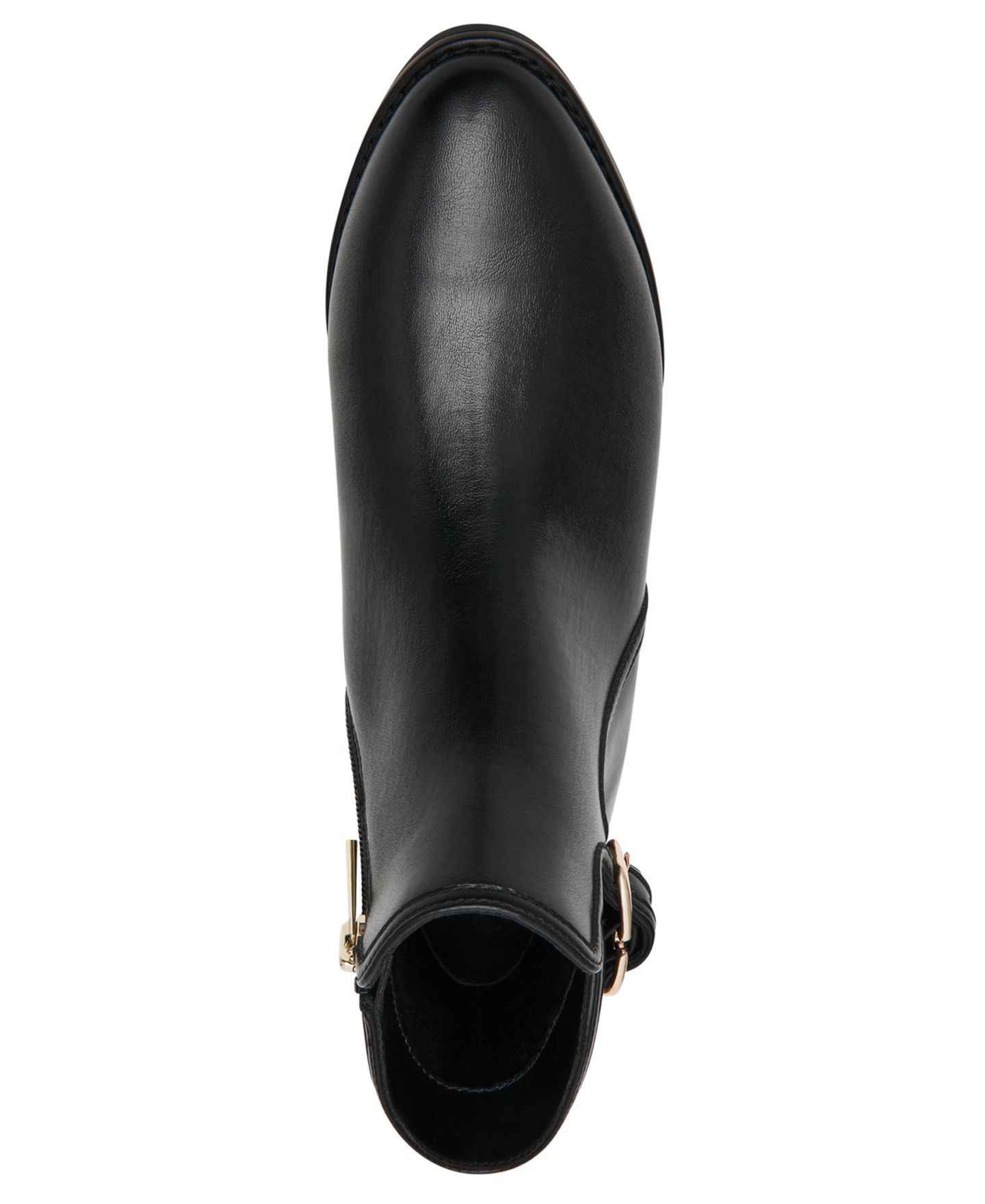 Женские ботинки Anne Klein Anchor Block Heel Booties, цвет: Чёрный гладкий — фото 4