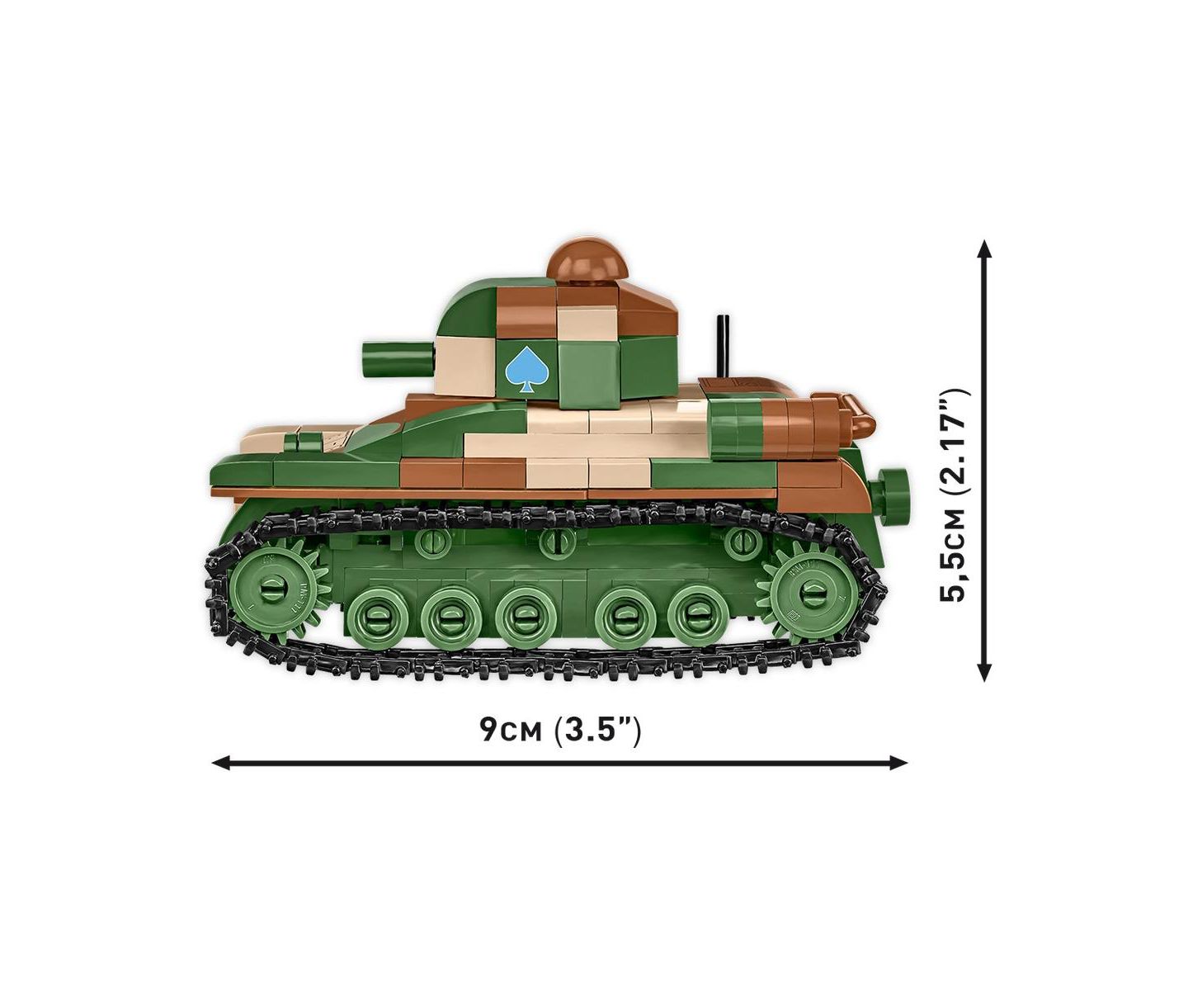 Детские майки COBI Historical Collection World War II Renault R-35 Light Tank, 93 pieces — фото 4