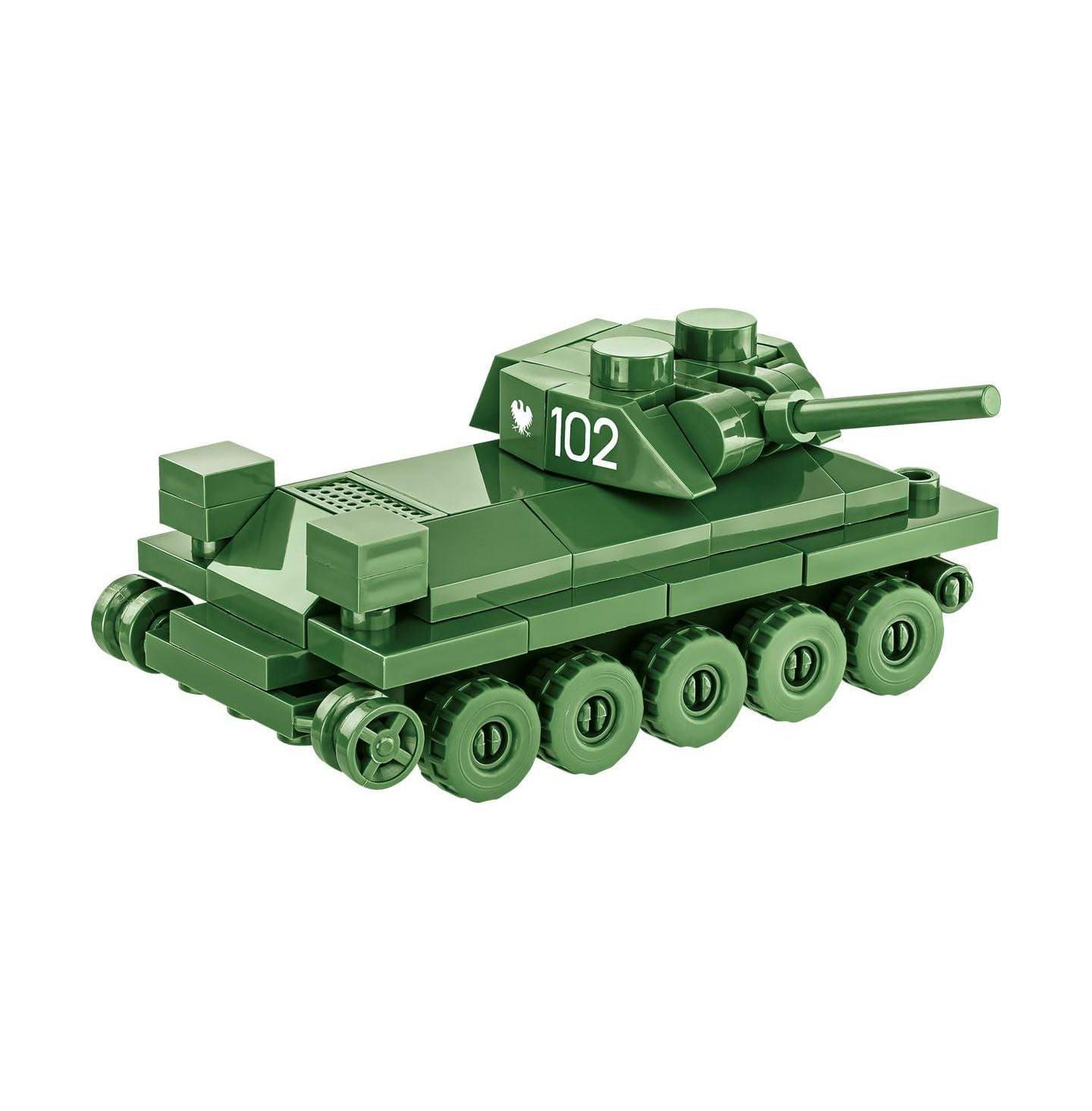 Детский конструктор COBI Wwii Historical Collection T-34/76 Tank 101-Piece Building Set, Ages 6+ — фото 6