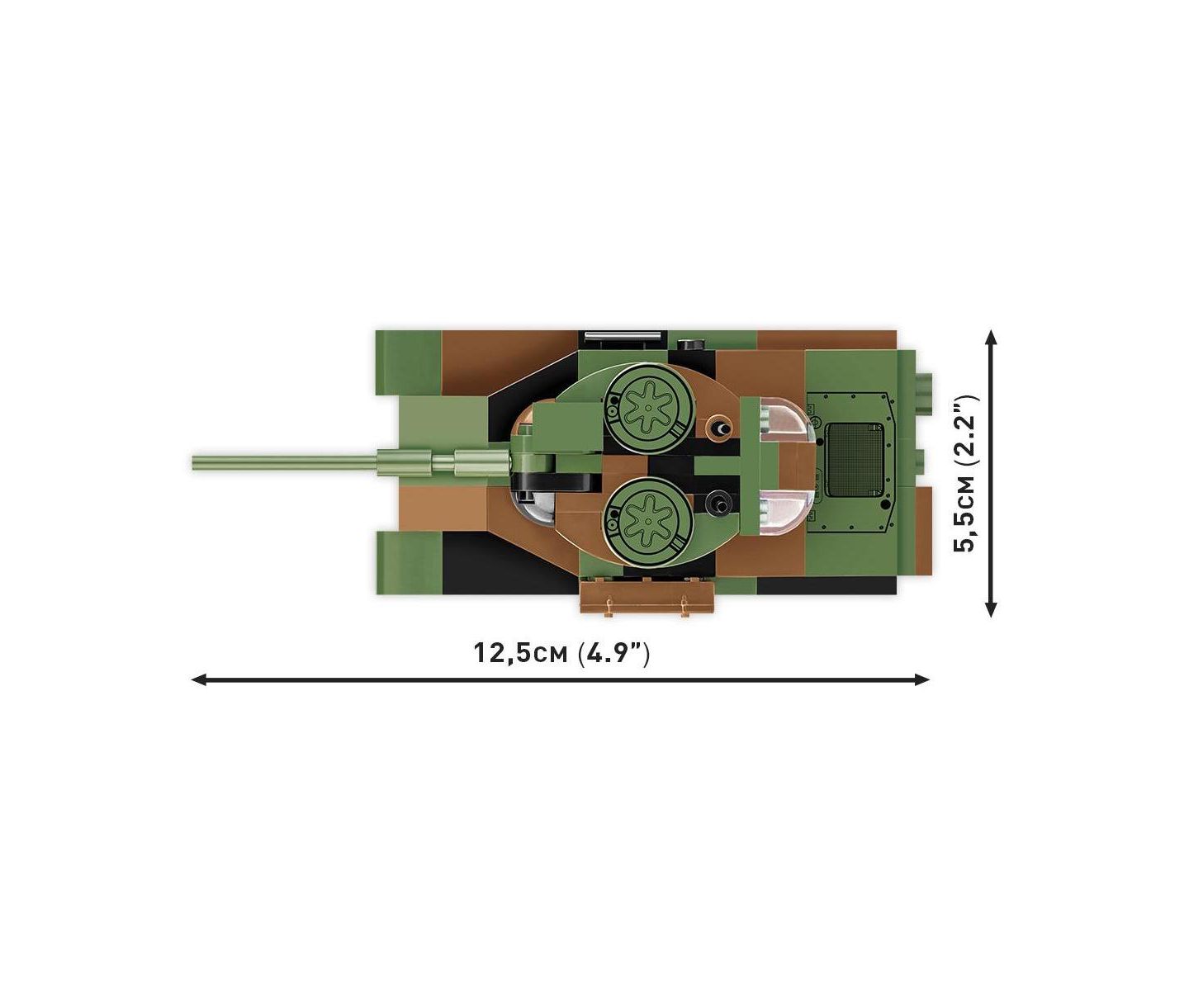 Детский конструктор COBI Armed Forces Leopard I Tank 147-Piece Building Set, Ages 6+ — фото 3