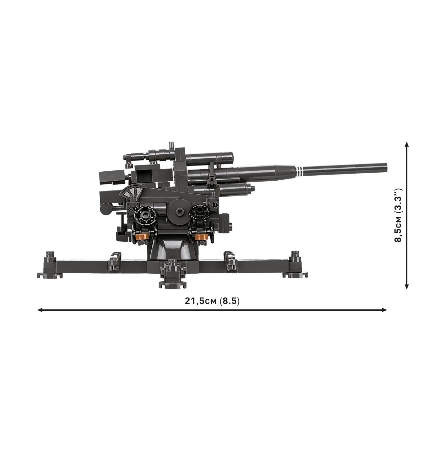 Детский конструктор COBI Historical Collection Wwii 10.5 cm Flak 39 Anti-Aircraft Gun 339-Piece Building Set, Ages 9+ — фото 4
