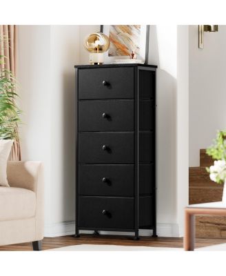 5-Drawer Storage Dresser with Steel Frame, Fabric Drawer Organizer for Bedroom, Closet and Entryway