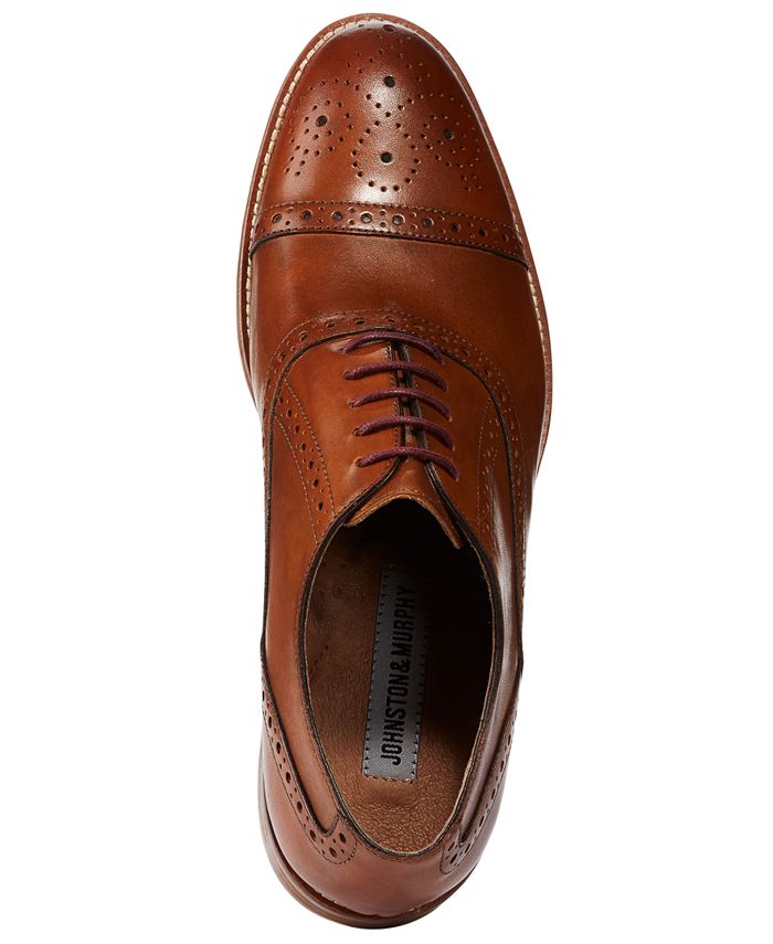 Johnston & Murphy Men's Conard Cap-Toe Oxford & Reviews - All Men's Shoes - Men - Macy's
