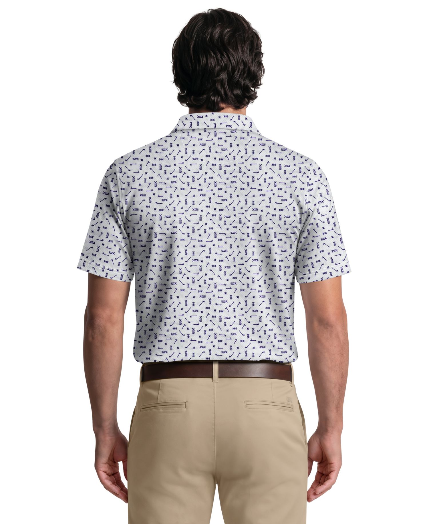 Men's Golf Sketchbook Print Classic-Fit Polo