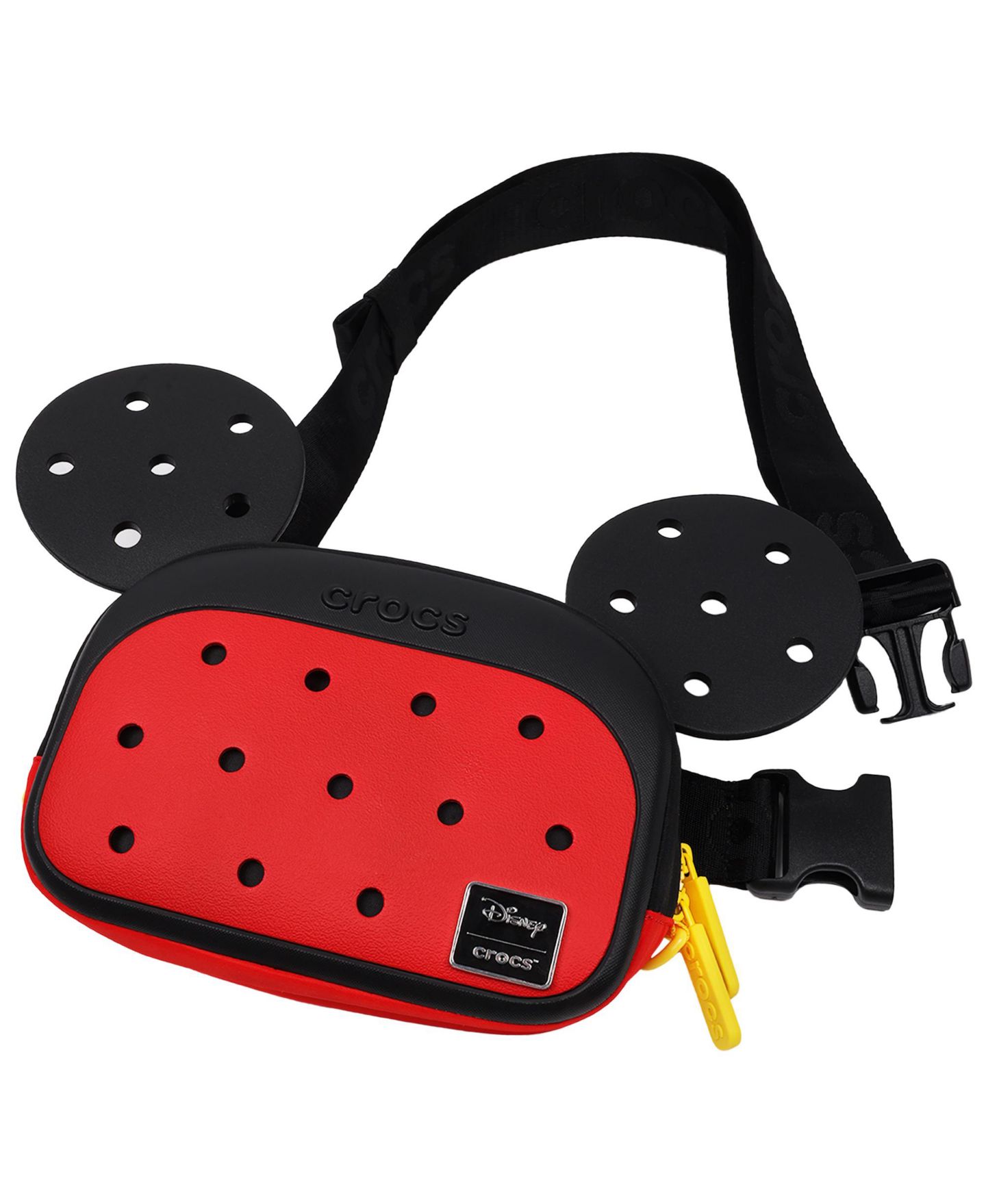 Женская сумка Crocs Disney Mickey Mouse 3D Ears Belt – Officially Licensed Waist Pack, цвет: Разноцветный — фото 7