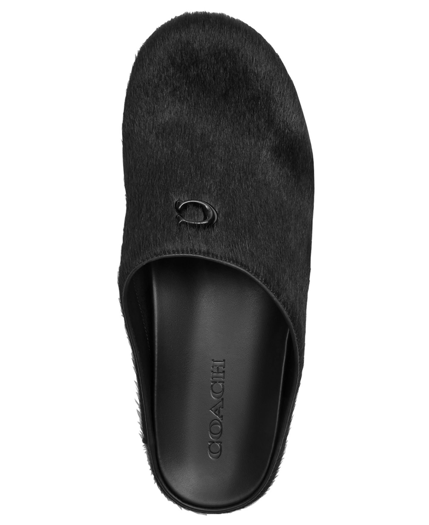 Женские сабо COACH Sculpted C Soft Slip-On Mules, цвет: Чёрный — фото 4