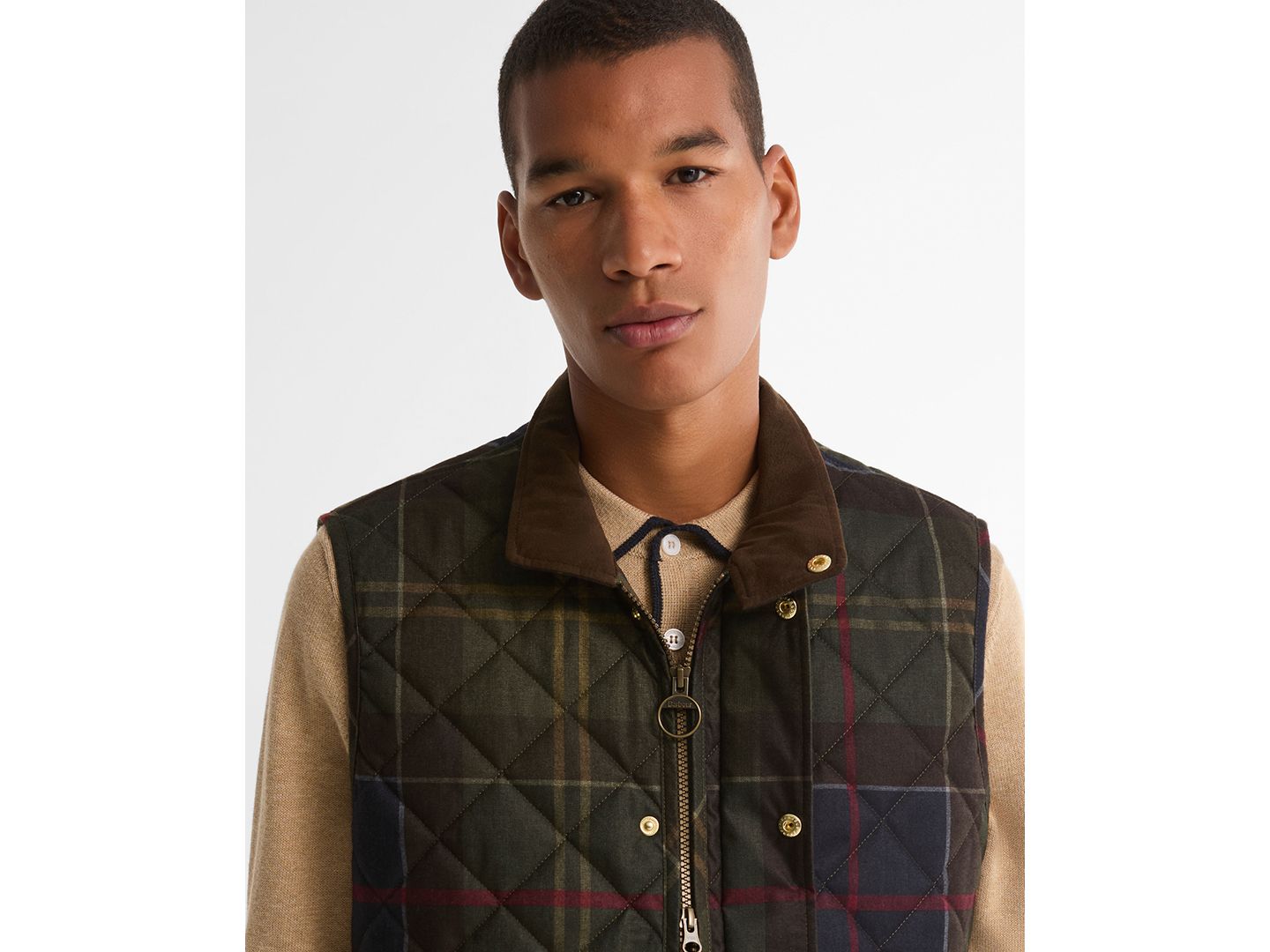 Мужской жилет Barbour Lowerdale Quilted-Tartan Vest, цвет: Classic Tartan — фото 3
