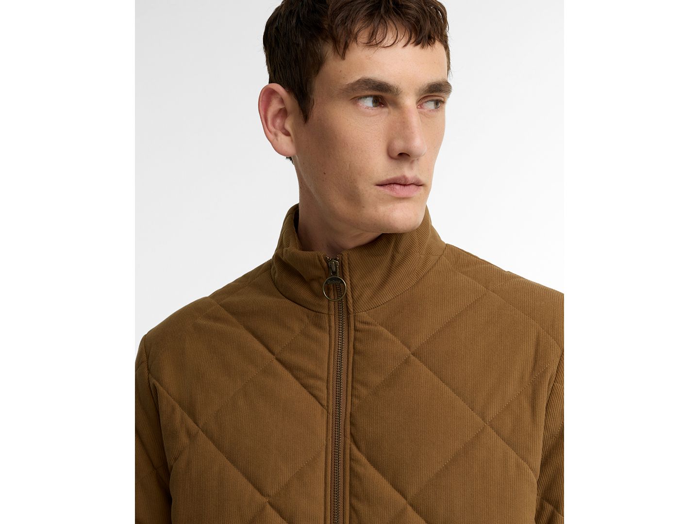 Мужская куртка Barbour Corden Quilted-Corduroy, цвет: Тёмный песчаниковый — фото 3