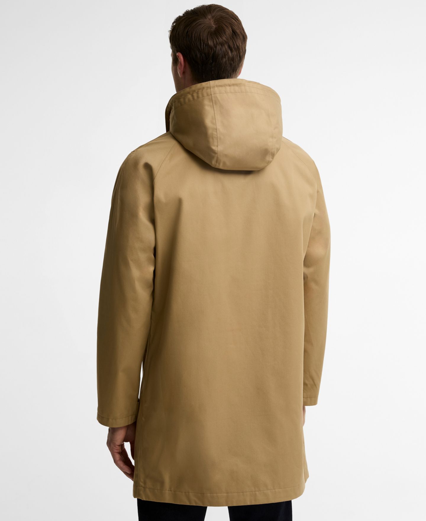 Мужские куртки Barbour Lorig Waterproof Raincoat with Detachable Hood, цвет: Trench — фото 4