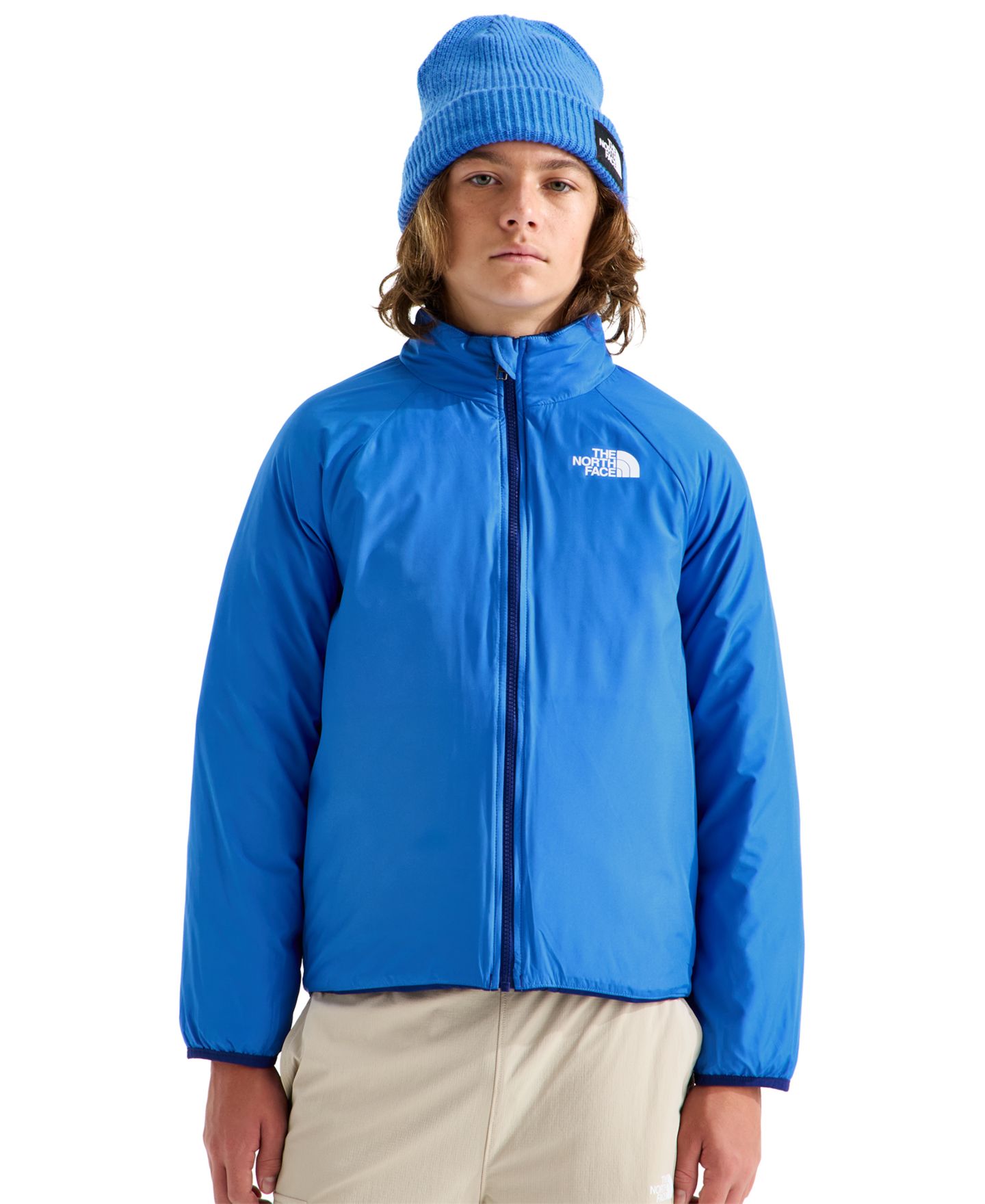 Детская куртка The North Face Perrito 4-in-1 Hooded Reversible, цвет: Насыщенный синий — фото 3