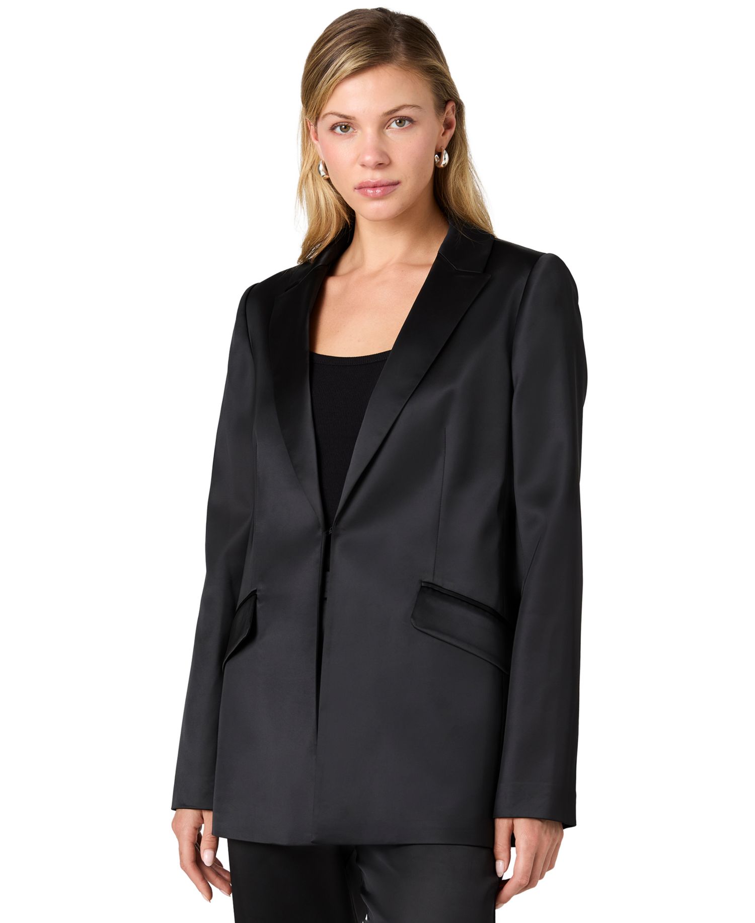 Women's Maelys Stretch Long-Sleeve Satin Blazer