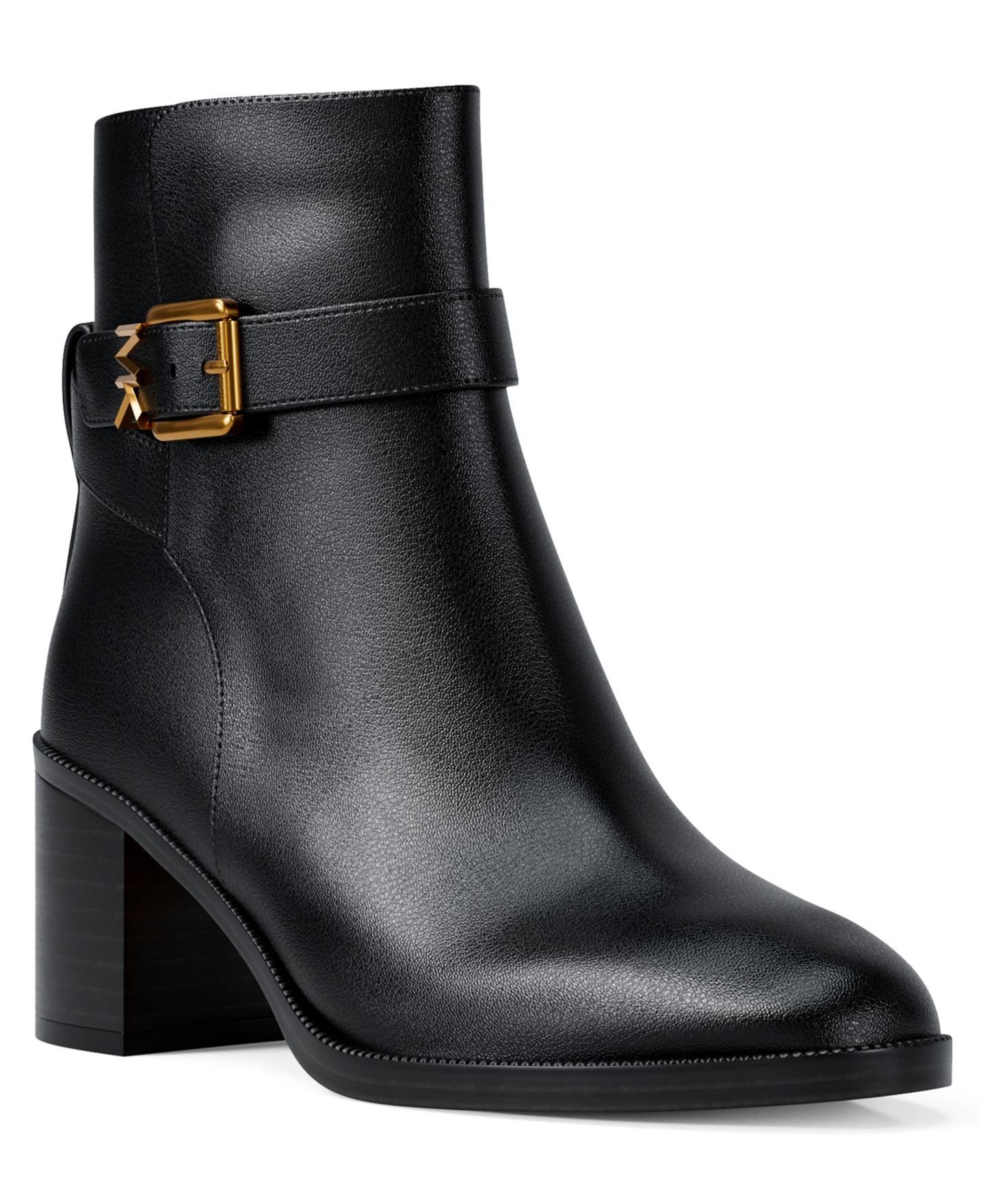 Женские ботинки Michael Kors Rachel Block Heeled Booties, цвет: Чёрный — фото 1