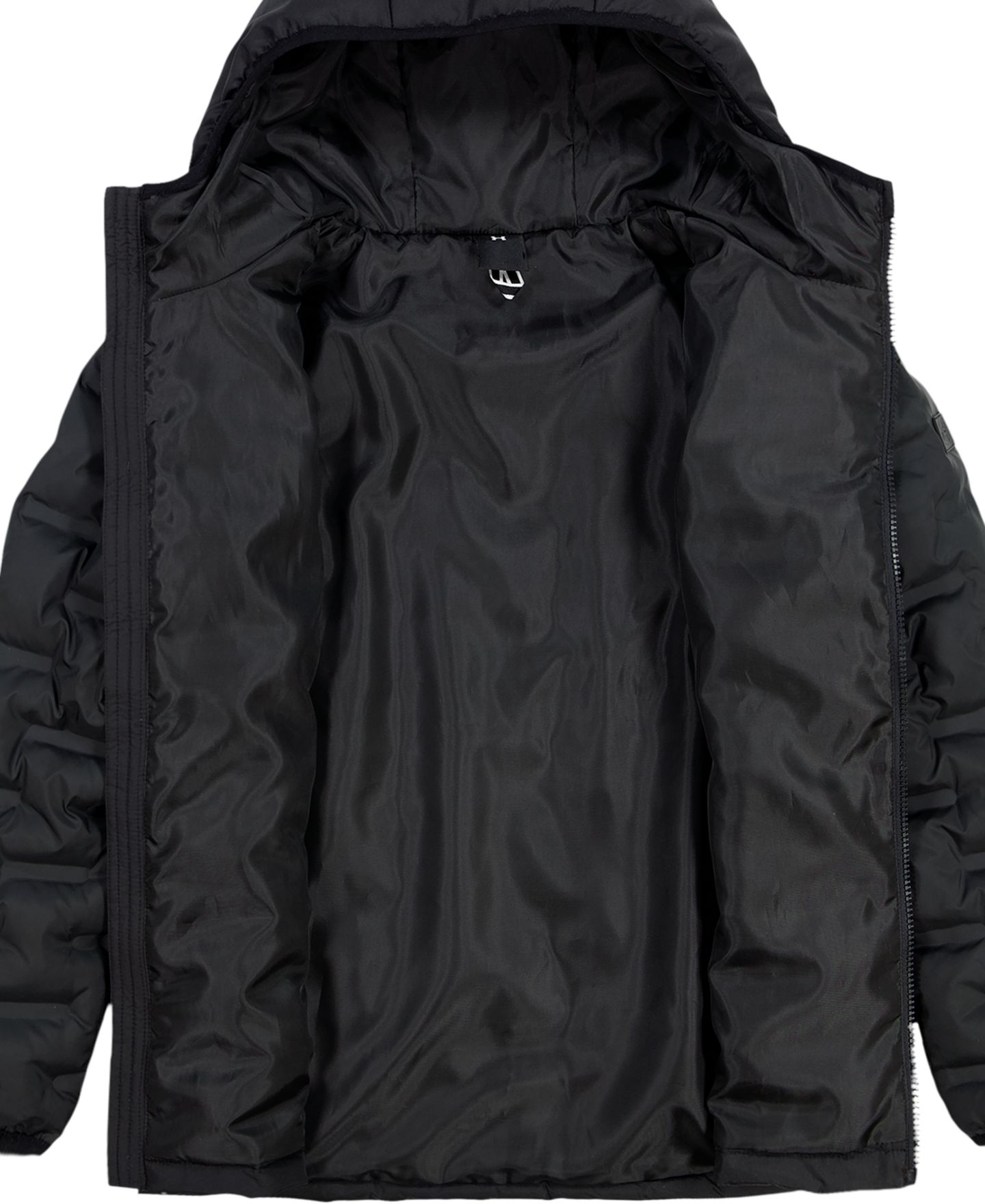 Куртка Under Armour Solid Blue Full-Zip Puffer Hooded Jacket для мальчиков, цвет: Чёрный — фото 4