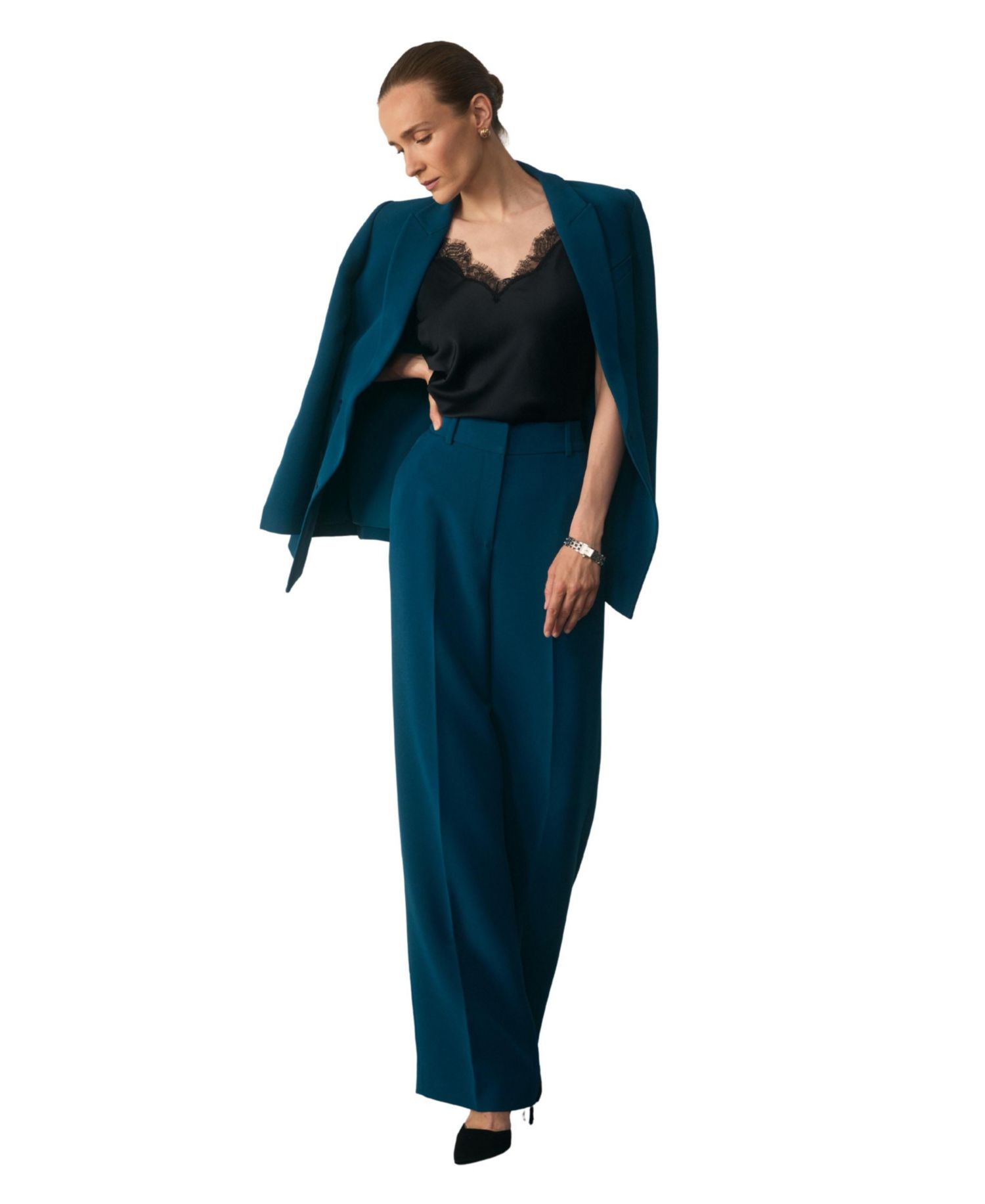 Women's Doppio Adelaide High-Rise Wide-Leg Trousers
