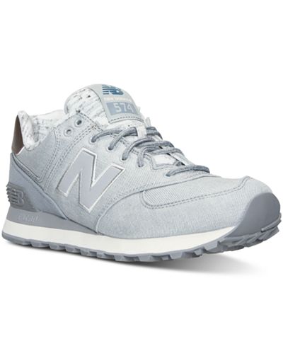New Balance Women's 574 Heathered Casual Sneakers from Finish Line