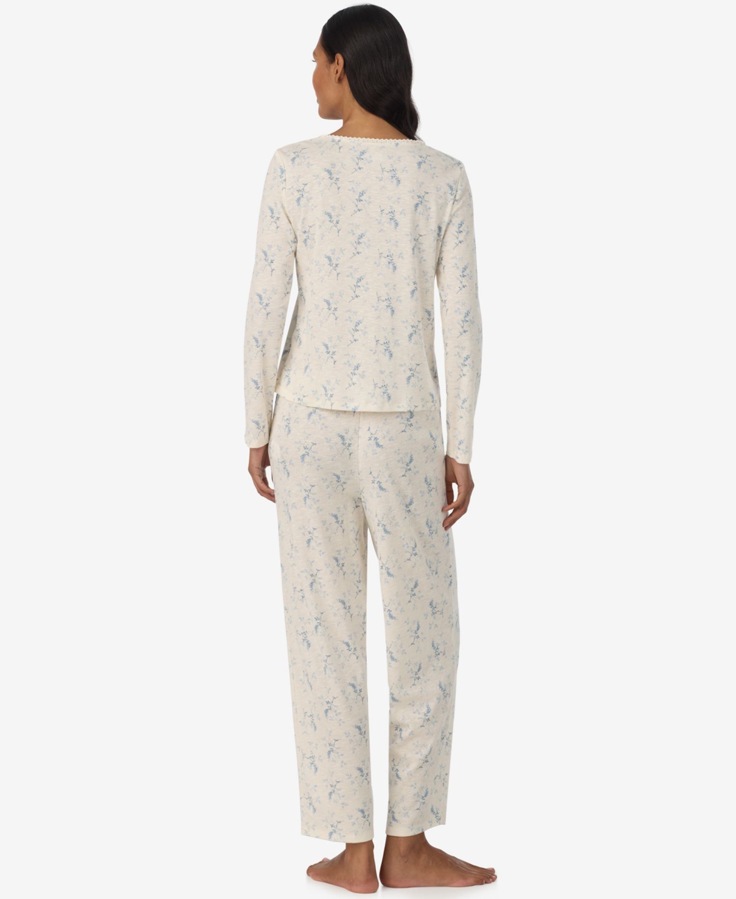 Women's Button-Down Top and Ankle Pant Set