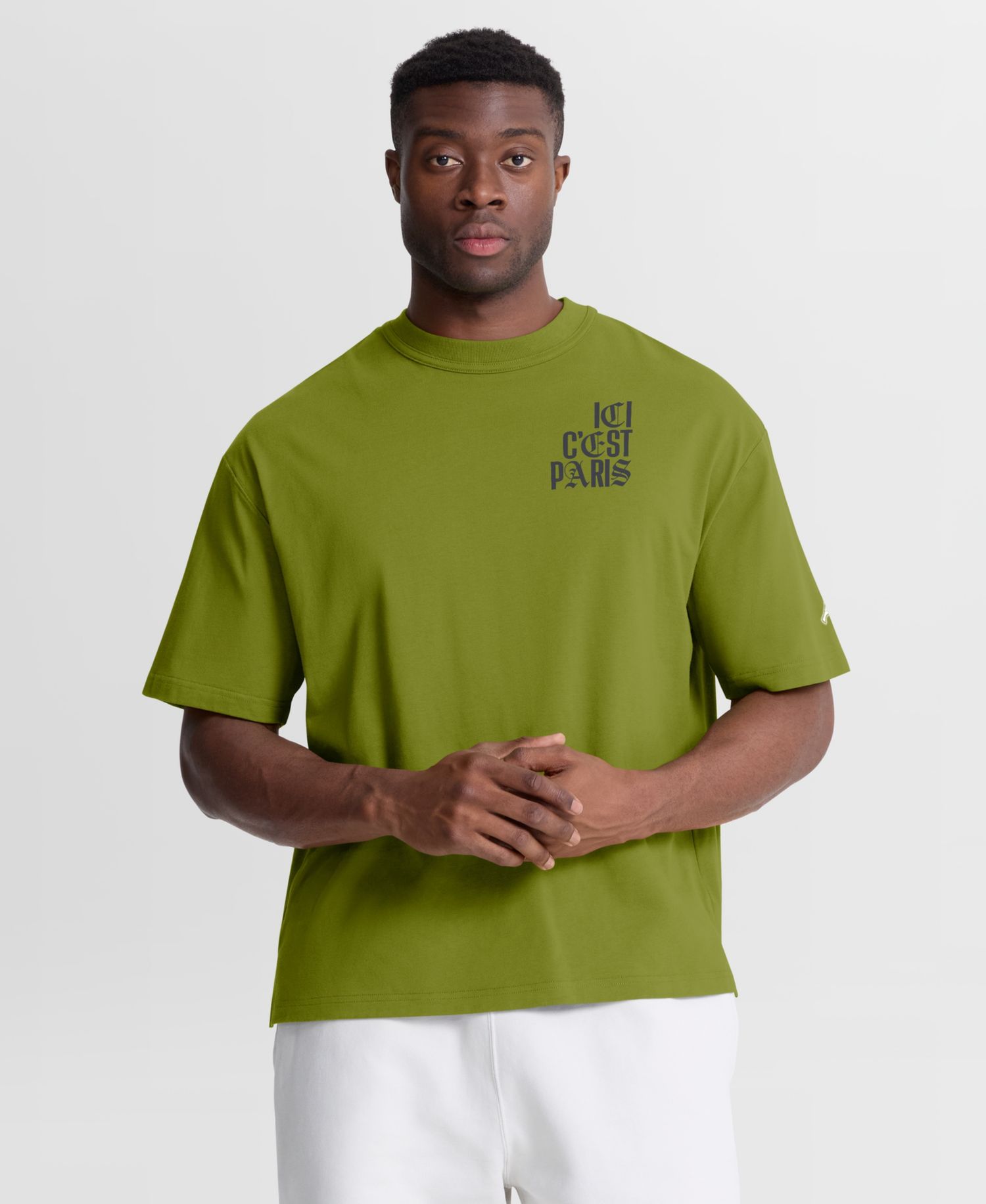 Men's Paris Saint-Germain Type Play Oversized Puff-Detail T-Shirt