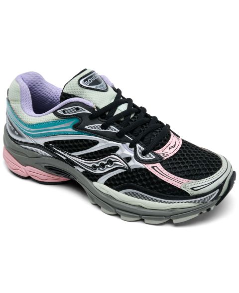Женские кроссовки Saucony ProGrid Omni 9 Lifestyle Retro, цвет: Чёрный / Разноцветный