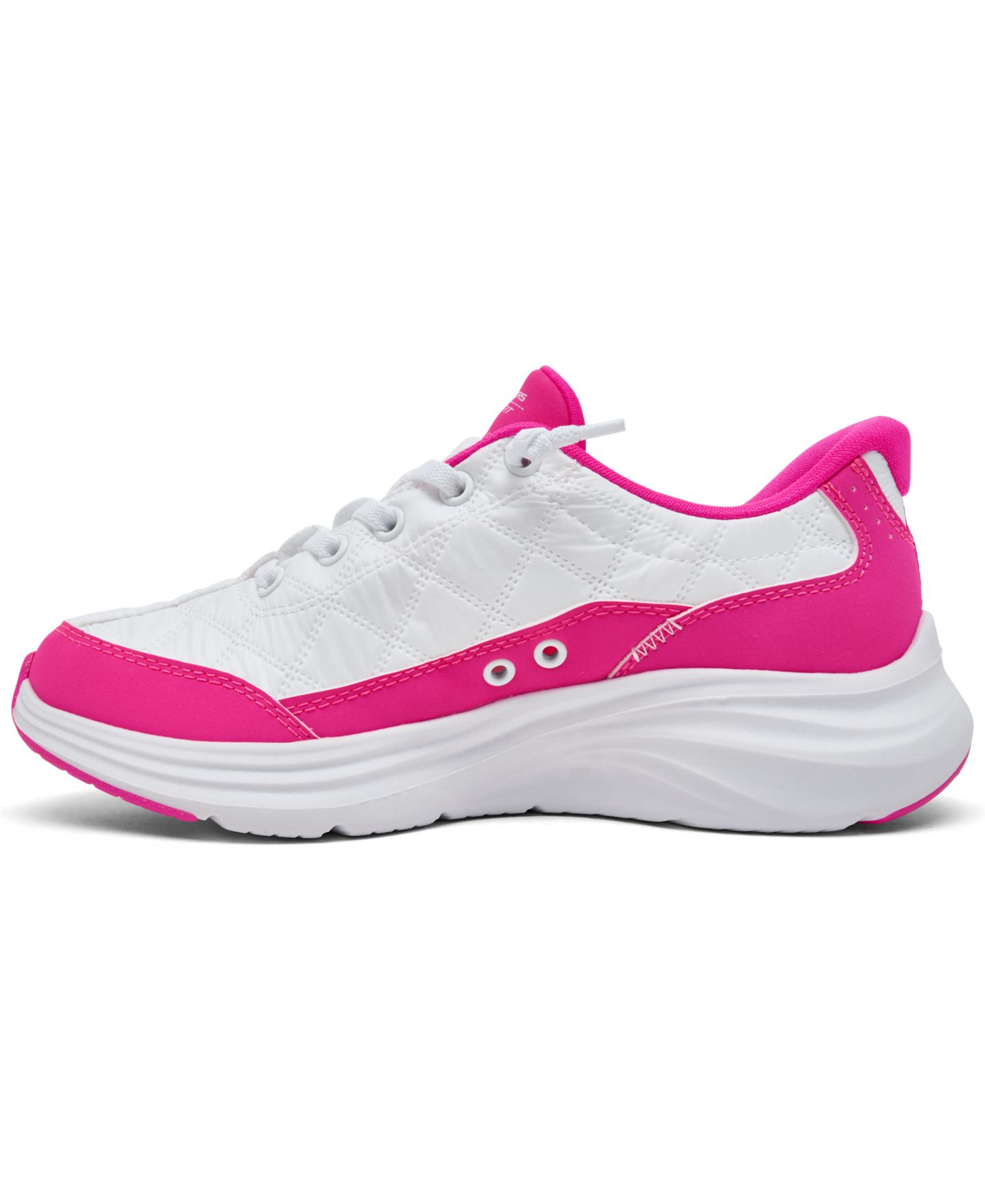Кроссовки Skechers Contour Foam Cozy Fit Walking Slip-On Sneakers from Finish Line для девочек, цвет: Белый / Розовый — фото 3