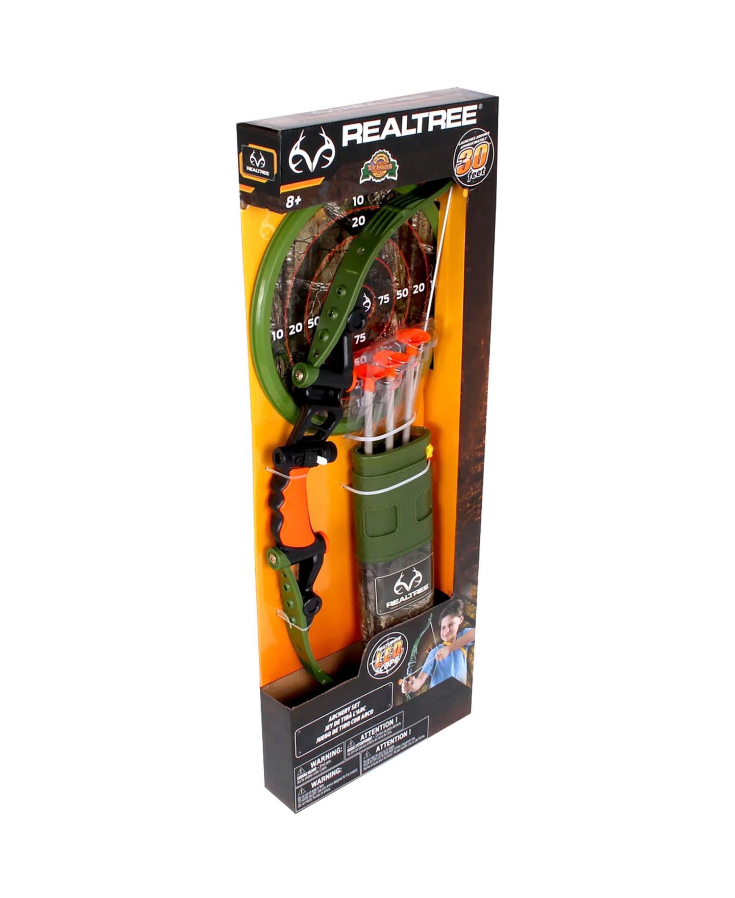 Детские игрушки Realtree 25" Archery Set with LED-Lighted Scope and 50-Foot Range, Ages 8+ — фото 6