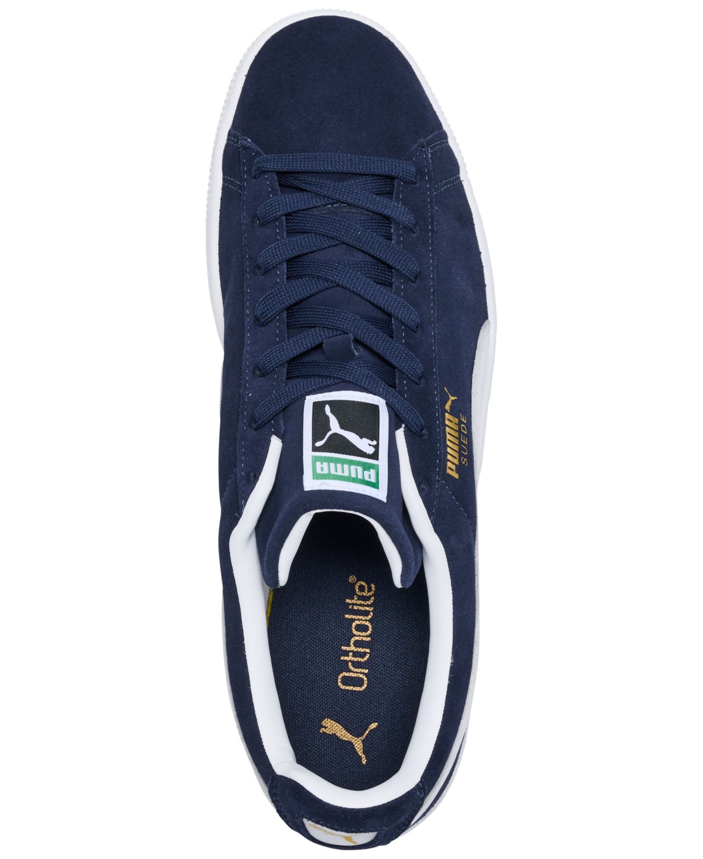 Мужские кроссовки Puma Suede Classic Retro Low-Top, цвет: Синий / Белый — фото 5