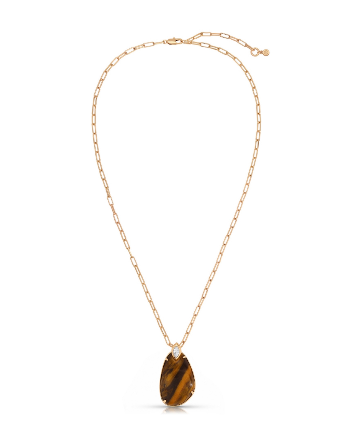 Ettika 18k Gold-Plated Majestic Stone Pendant Necklace