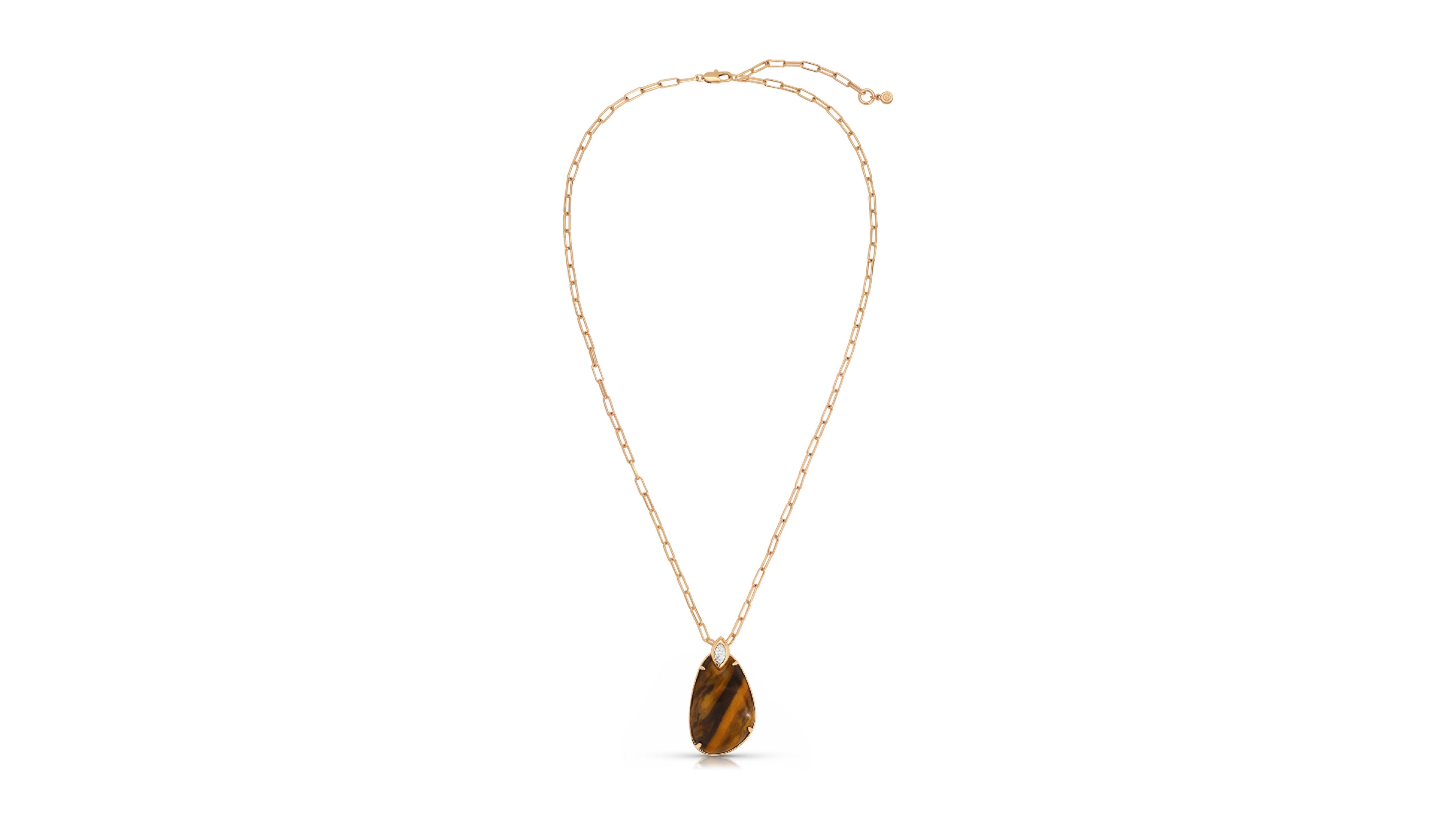 Ettika 18k Gold-Plated Majestic Stone Pendant Necklace