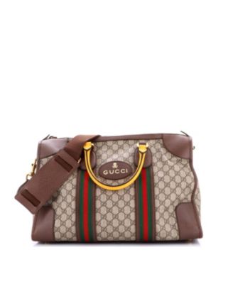Medium Neo Vintage Web Duffle Bag GG Coated Canvas