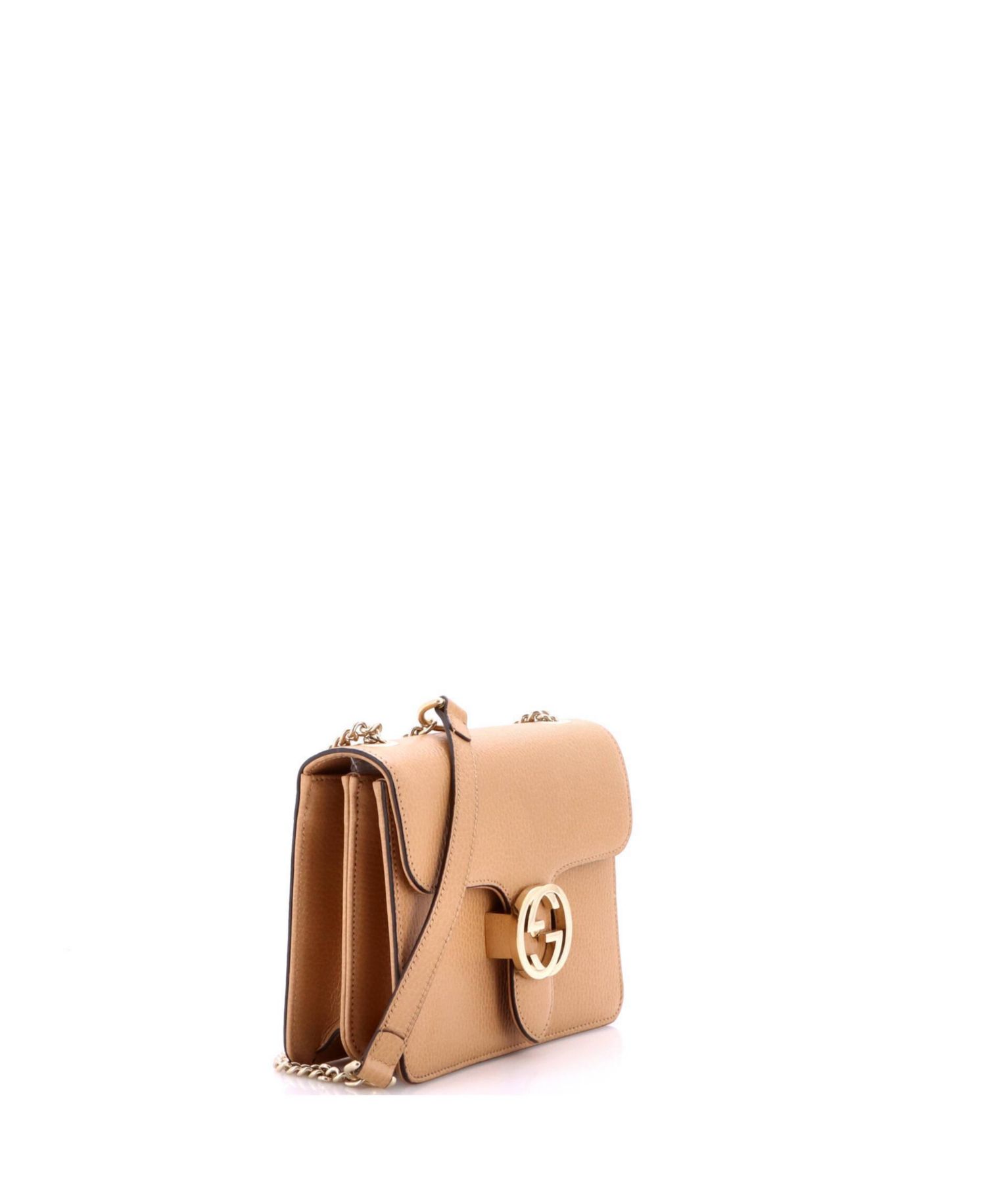 Small Interlocking Shoulder Bag Leather