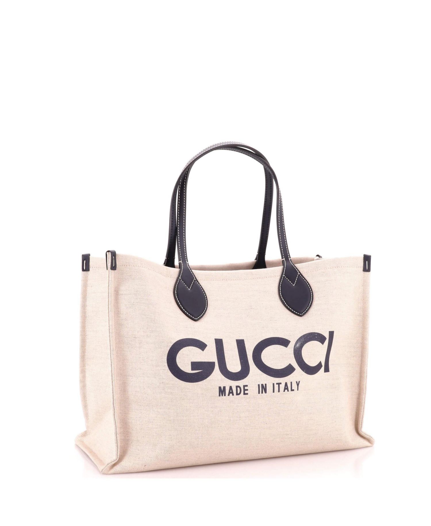 Medium Logo Shopper Tote Printed Canvas