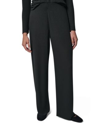 Women's Wide-Leg Flat Front Pull-On Pants