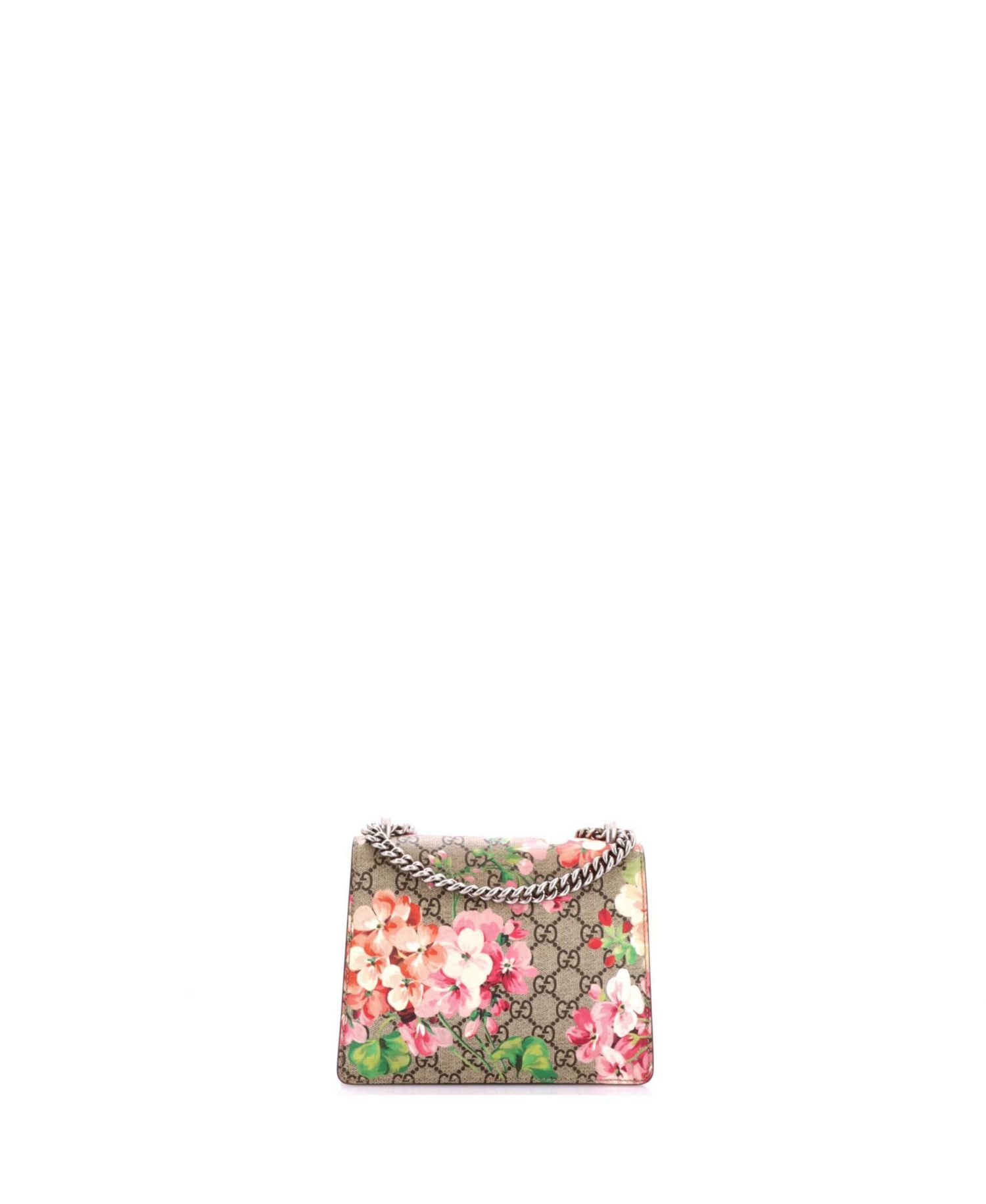 Mini Dionysus Bag Blooms Print GG Coated Canvas