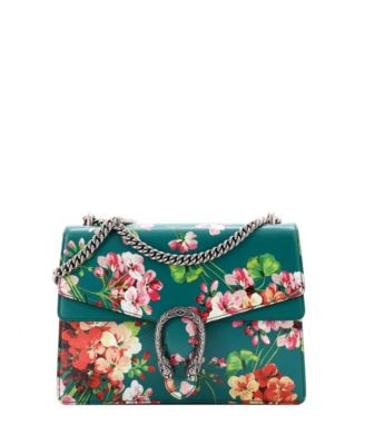 Medium Dionysus Bag Blooms Print Leather