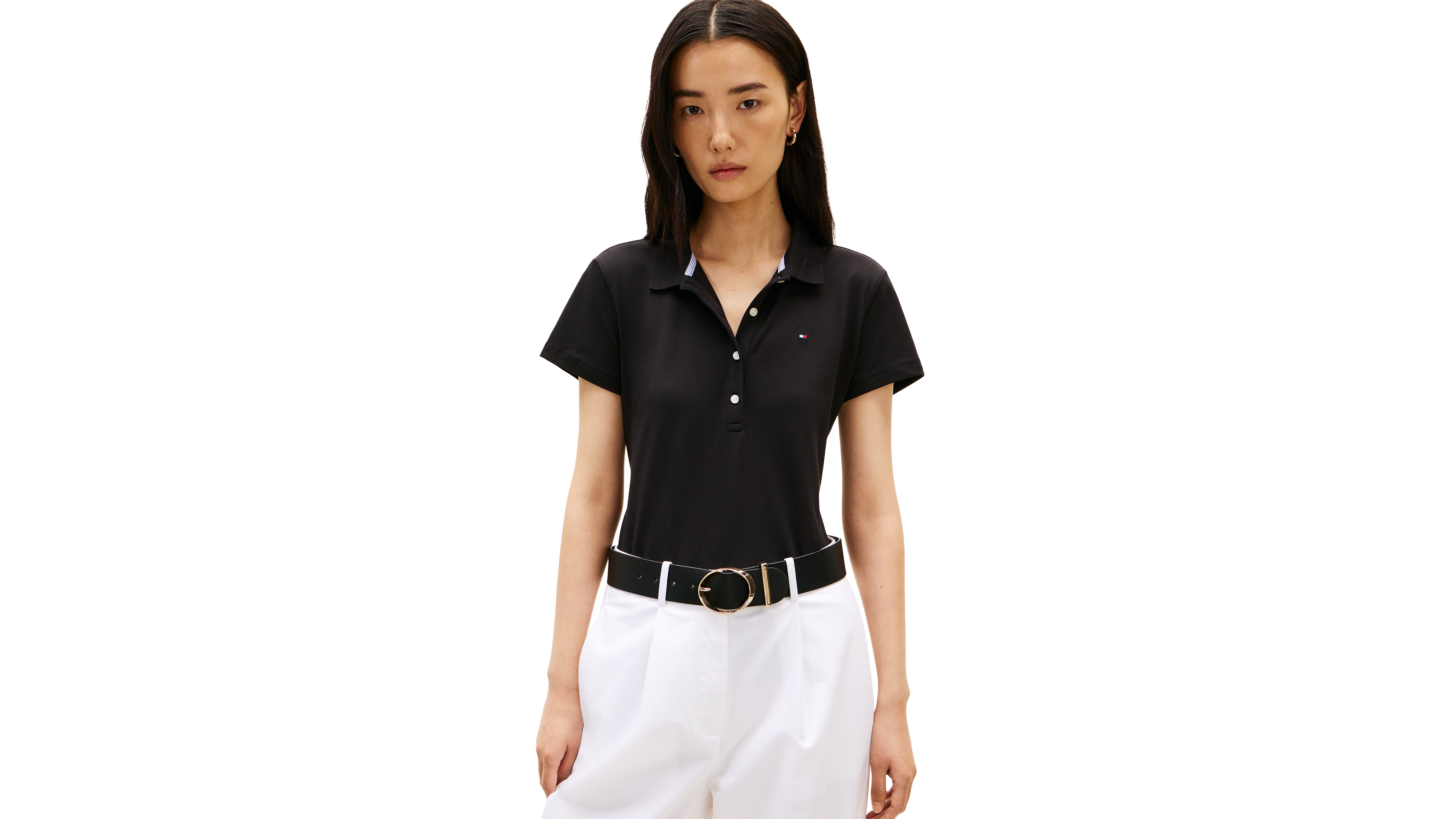 Tommy Hilfiger Women's Classic Pique Short-Sleeve Polo T-Shirt