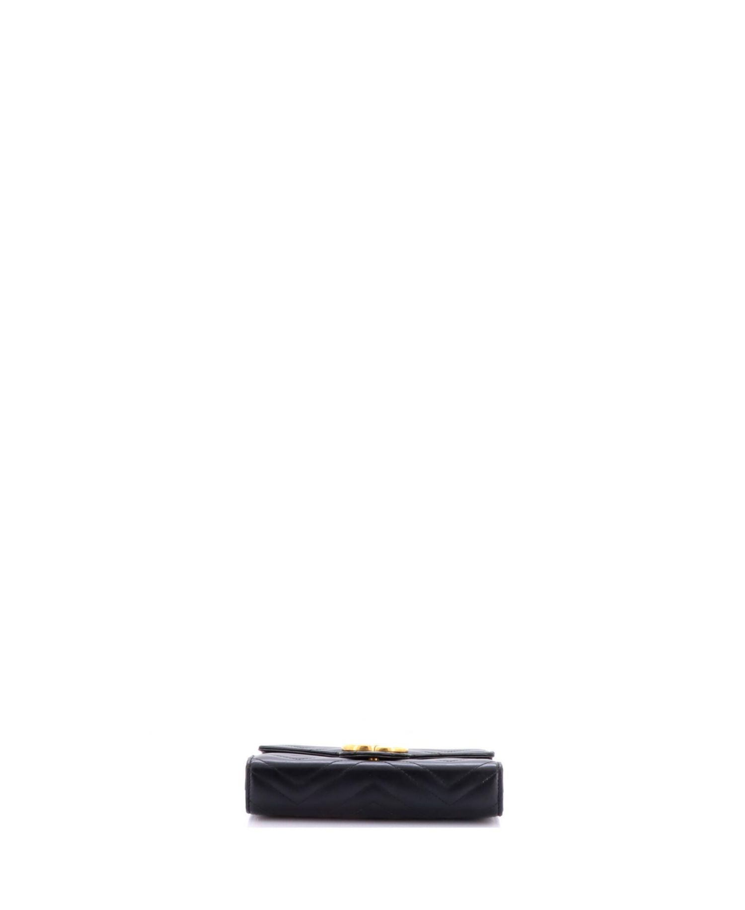 Mini GG Marmont Chain Wallet Matelasse Leather