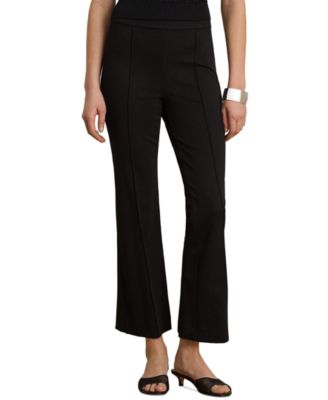 Petite Twill Flare Ankle Pants