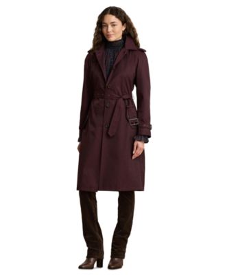 Women's Belted Lined Trench Coat