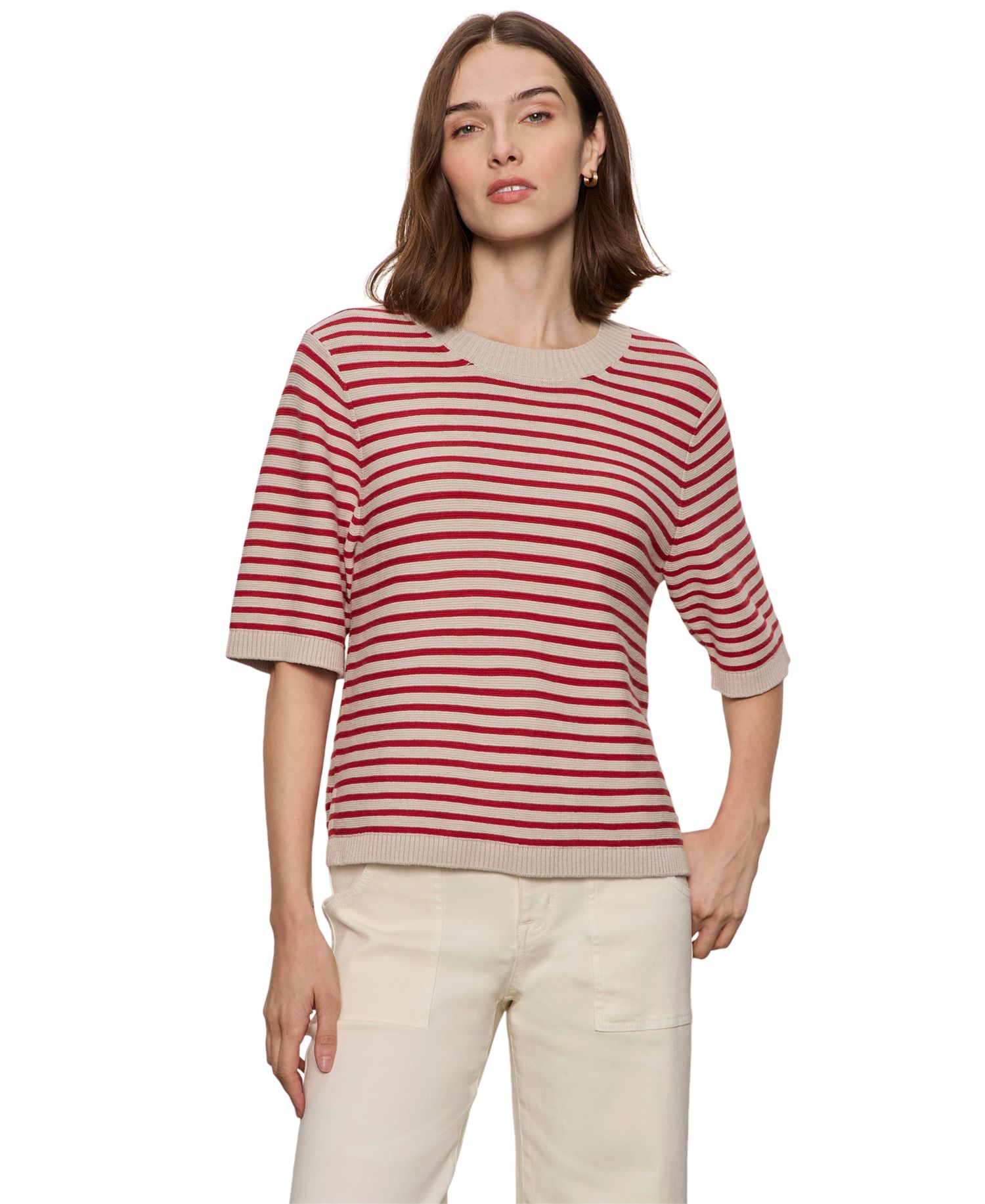Women's Semi-Cropped Crewneck Sweater