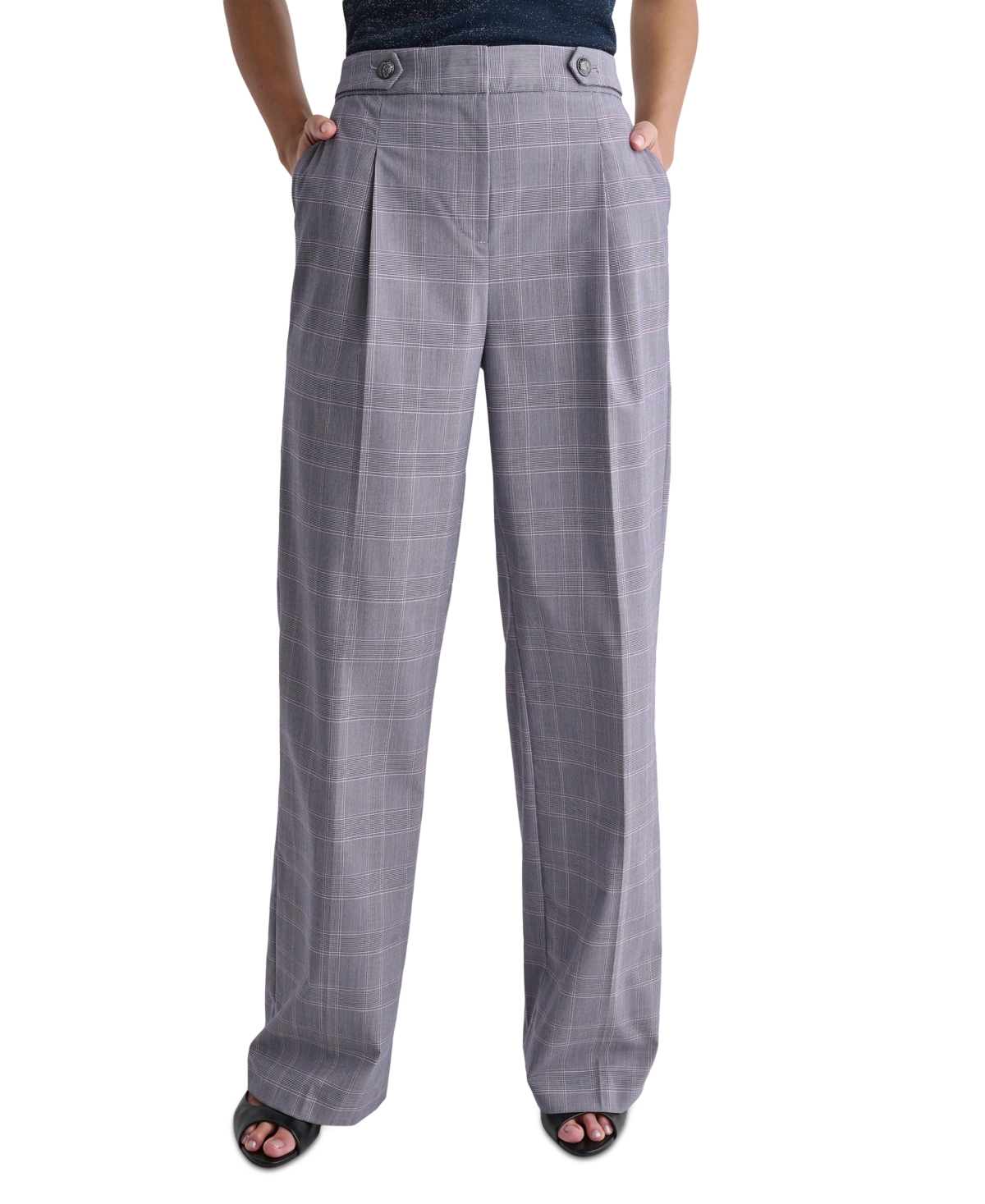 Bcbg Women's Pleated Wide-Leg Pants