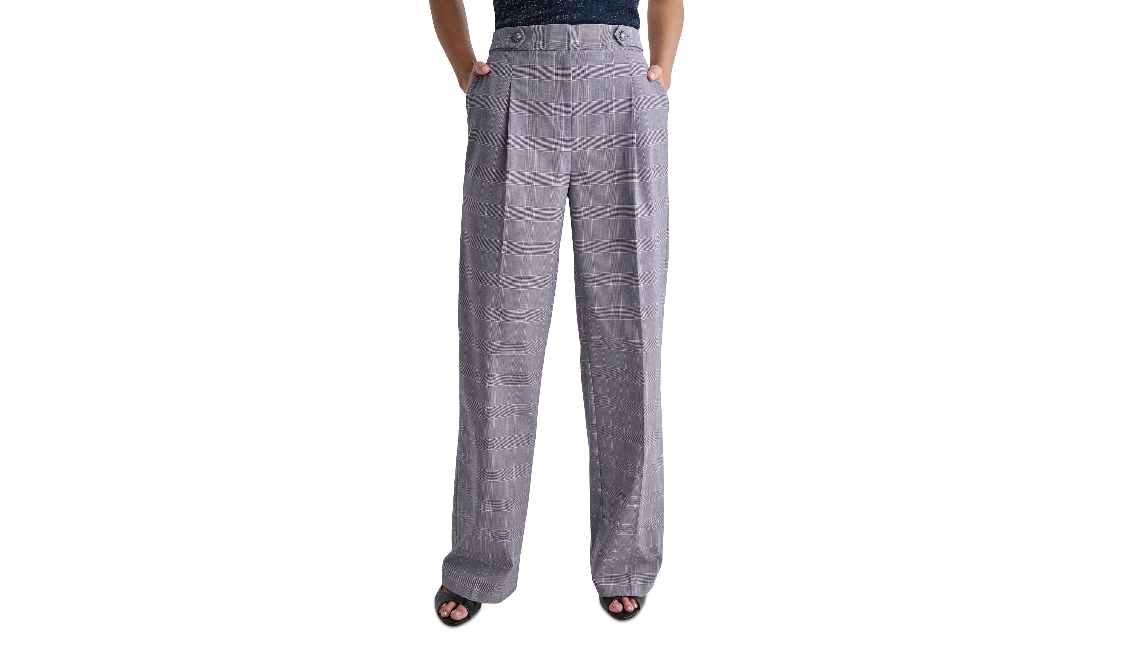 Bcbg Women's Pleated Wide-Leg Pants