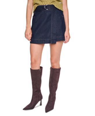 Women's High-Waisted A-Line Mini Skirt
