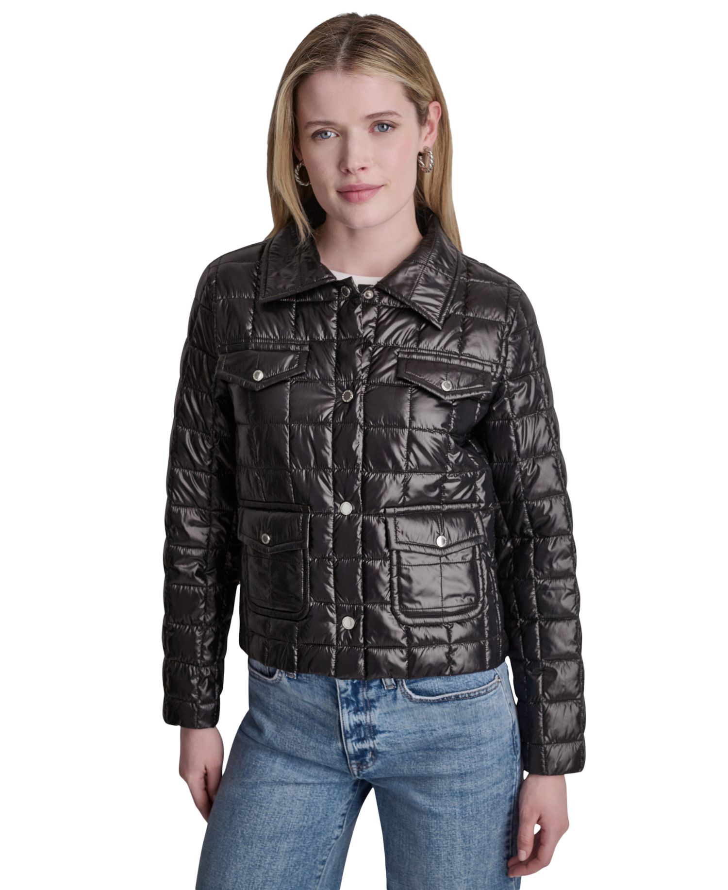Women's Box Quilt Lightweight Jacket